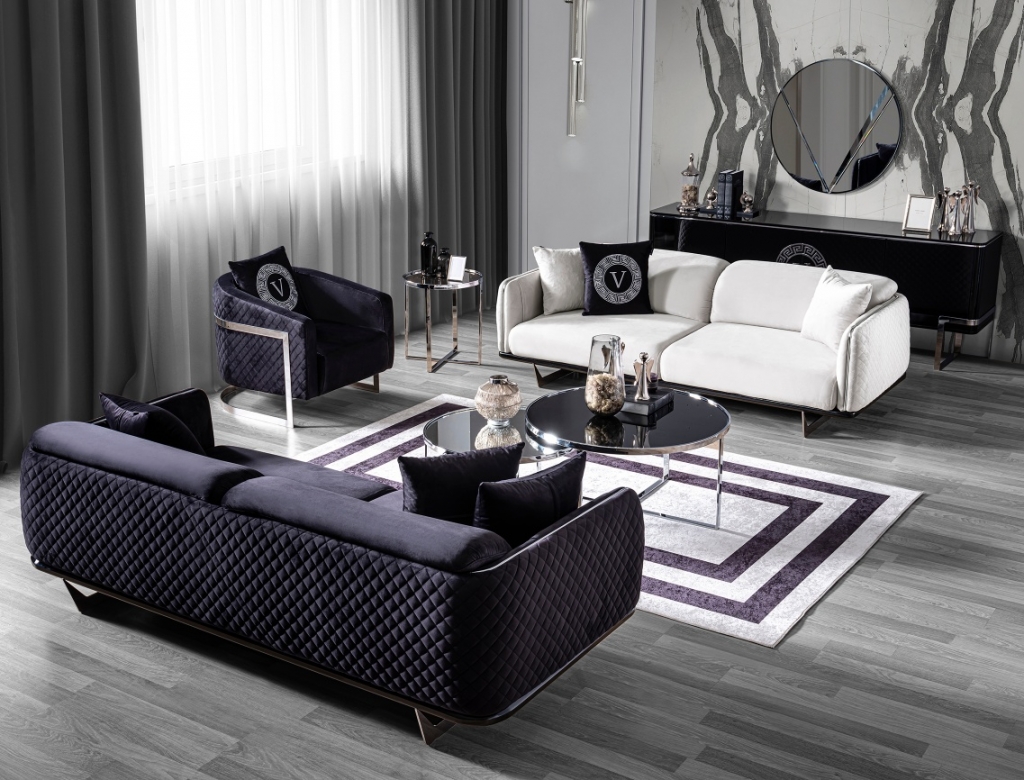 VERSACE SOFA SET (2)